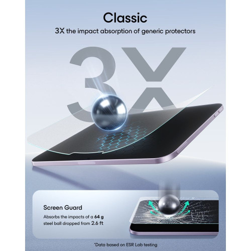 SzkŁo Hartowane Esr Paper Feel 2-pack Ipad Mini 8.5" 8 / 2026 Clear, pohled 6
